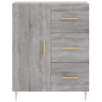 Thumbnail for Highboard Grau Sonoma 69,5x34x180 cm Holzwerkstoff