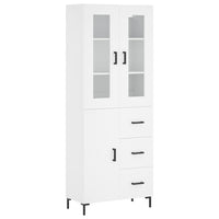 Thumbnail for Highboard Weiß 69,5x34x180 cm Holzwerkstoff