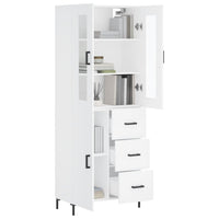 Thumbnail for Highboard Weiß 69,5x34x180 cm Holzwerkstoff