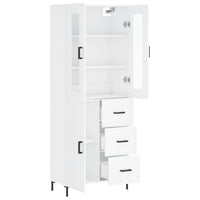 Thumbnail for Highboard Hochglanz-Weiß 69,5x34x180 cm Holzwerkstoff