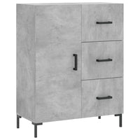 Thumbnail for Highboard Betongrau 69,5x34x180 cm Holzwerkstoff