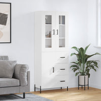 Thumbnail for Highboard Hochglanz-Weiß 69,5x34x180 cm Holzwerkstoff