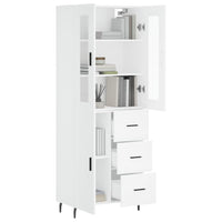 Thumbnail for Highboard Weiß 69,5x34x180 cm Holzwerkstoff
