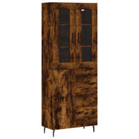 Thumbnail for Highboard Räuchereiche 69,5x34x180 cm Holzwerkstoff