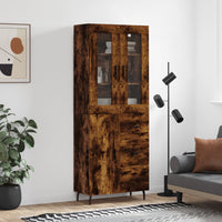 Thumbnail for Highboard Räuchereiche 69,5x34x180 cm Holzwerkstoff