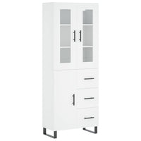 Thumbnail for Highboard Weiß 69,5x34x180 cm Holzwerkstoff