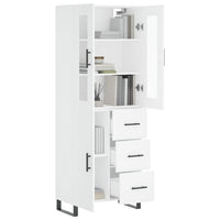 Thumbnail for Highboard Weiß 69,5x34x180 cm Holzwerkstoff