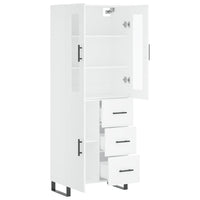 Thumbnail for Highboard Weiß 69,5x34x180 cm Holzwerkstoff