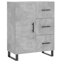 Thumbnail for Highboard Betongrau 69,5x34x180 cm Holzwerkstoff
