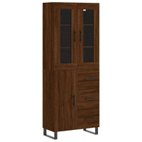 Thumbnail for Highboard Braun Eichen-Optik 69,5x34x180 cm Holzwerkstoff