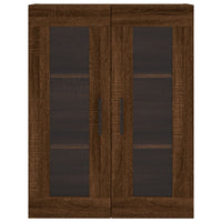 Thumbnail for Highboard Braun Eichen-Optik 69,5x34x180 cm Holzwerkstoff