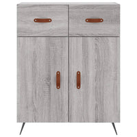 Thumbnail for Highboard Grau Sonoma 69,5x34x180 cm Holzwerkstoff