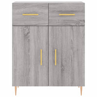 Thumbnail for Highboard Grau Sonoma 69,5x34x180 cm Holzwerkstoff