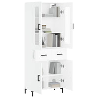 Thumbnail for Highboard Weiß 69,5x34x180 cm Holzwerkstoff