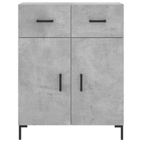 Thumbnail for Highboard Betongrau 69,5x34x180 cm Holzwerkstoff