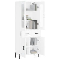 Thumbnail for Highboard Weiß 69,5x34x180 cm Holzwerkstoff