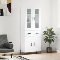 Thumbnail for Highboard Weiß 69,5x34x180 cm Holzwerkstoff