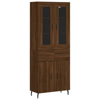 Thumbnail for Highboard Braun Eichen-Optik 69,5x34x180 cm Holzwerkstoff