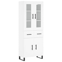 Thumbnail for Highboard Weiß 69,5x34x180 cm Holzwerkstoff