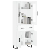 Thumbnail for Highboard Weiß 69,5x34x180 cm Holzwerkstoff