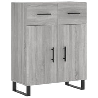 Thumbnail for Highboard Grau Sonoma 69,5x34x180 cm Holzwerkstoff