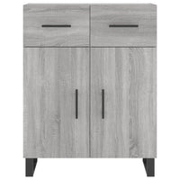 Thumbnail for Highboard Grau Sonoma 69,5x34x180 cm Holzwerkstoff