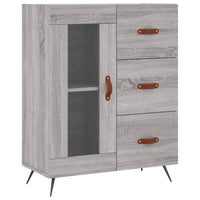 Thumbnail for Highboard Grau Sonoma 69,5x34x180 cm Holzwerkstoff