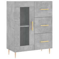 Thumbnail for Highboard Betongrau 69,5x34x180 cm Holzwerkstoff