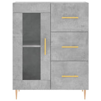 Thumbnail for Highboard Betongrau 69,5x34x180 cm Holzwerkstoff