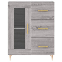 Thumbnail for Highboard Grau Sonoma 69,5x34x180 cm Holzwerkstoff