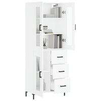 Thumbnail for Highboard Weiß 69,5x34x180 cm Holzwerkstoff
