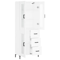 Thumbnail for Highboard Weiß 69,5x34x180 cm Holzwerkstoff