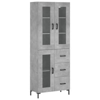 Thumbnail for Highboard Betongrau 69,5x34x180 cm Holzwerkstoff