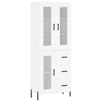 Thumbnail for Highboard Weiß 69,5x34x180 cm Holzwerkstoff
