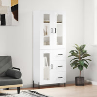 Thumbnail for Highboard Weiß 69,5x34x180 cm Holzwerkstoff