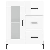 Thumbnail for Highboard Hochglanz-Weiß 69,5x34x180 cm Holzwerkstoff