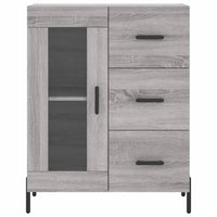 Thumbnail for Highboard Grau Sonoma 69,5x34x180 cm Holzwerkstoff