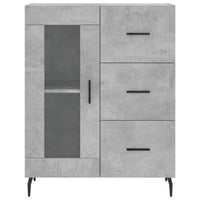 Thumbnail for Highboard Betongrau 69,5x34x180 cm Holzwerkstoff