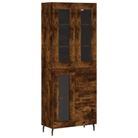 Thumbnail for Highboard Räuchereiche 69,5x34x180 cm Holzwerkstoff