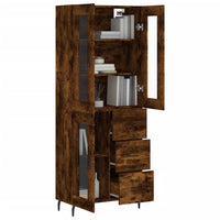 Thumbnail for Highboard Räuchereiche 69,5x34x180 cm Holzwerkstoff