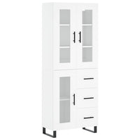 Thumbnail for Highboard Weiß 69,5x34x180 cm Holzwerkstoff