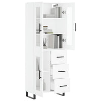 Thumbnail for Highboard Weiß 69,5x34x180 cm Holzwerkstoff