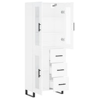 Thumbnail for Highboard Weiß 69,5x34x180 cm Holzwerkstoff