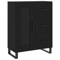 Thumbnail for Highboard Schwarz 69,5x34x180 cm Holzwerkstoff