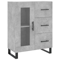 Thumbnail for Highboard Betongrau 69,5x34x180 cm Holzwerkstoff
