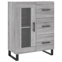 Thumbnail for Highboard Grau Sonoma 69,5x34x180 cm Holzwerkstoff