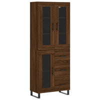 Thumbnail for Highboard Braun Eichen-Optik 69,5x34x180 cm Holzwerkstoff