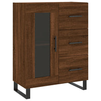 Thumbnail for Highboard Braun Eichen-Optik 69,5x34x180 cm Holzwerkstoff