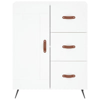 Thumbnail for Highboard Weiß 69,5x34x180 cm Holzwerkstoff