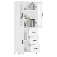 Thumbnail for Highboard Weiß 69,5x34x180 cm Holzwerkstoff